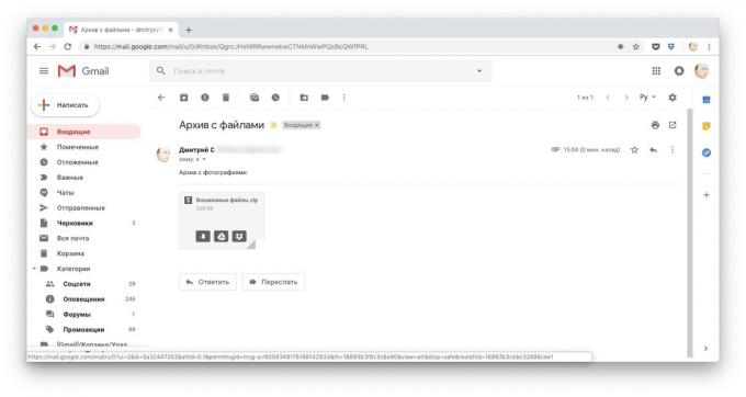Ways to download files to Dropbox: Remember Gmail attachments