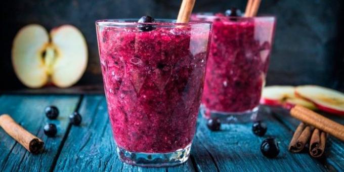 Chokeberry recipes: Smoothies with Aronia, banana and apples