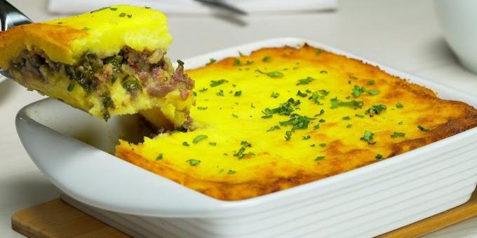 Recipes: Casserole with minced meat and mashed potatoes