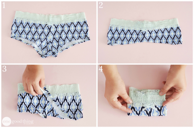 how to fold clothes: women's panties