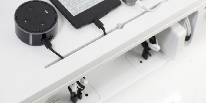 Sobro Smart Side Table: charging gadgets
