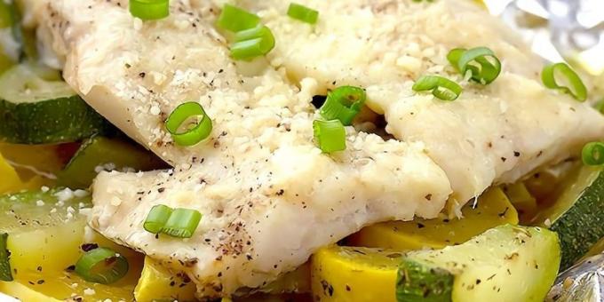 Recipes: Alaska pollock in the oven with zucchini