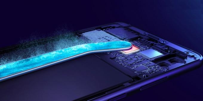 Honor Note 10: liquid cooling system