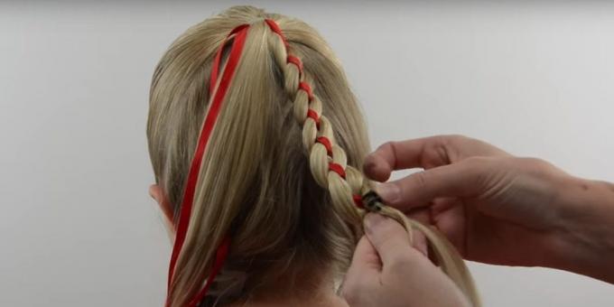 New hairstyles for girls: complete plait