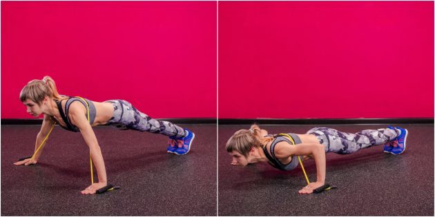 Pushups with expanders