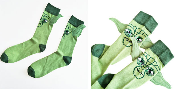 Beautiful socks with Master Yoda