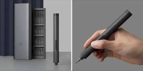 We must take: the new Xiaomi electric screwdriver with a set of 24 bits