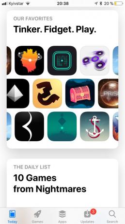 App Store in iOS 11: collections