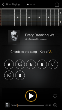 Player (iOS) - a music player, a pick-up key and chords to your song