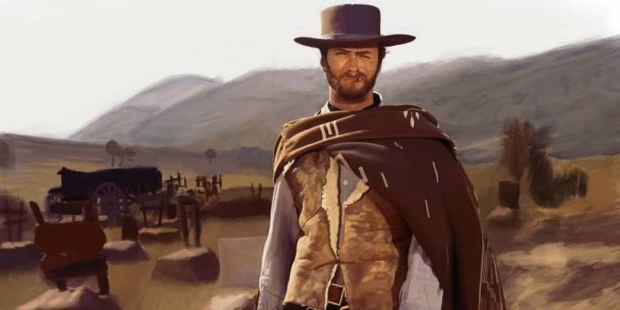 Clint Eastwood in the movie "The Good, the Bad and the Ugly"