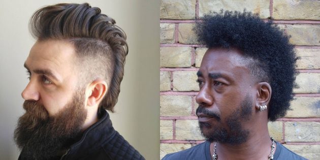 Trendy men's haircuts for fans of extreme sports: Mohawk