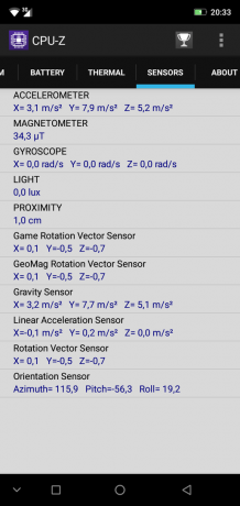 Overview smartphone Ulefone X: CPU-Z