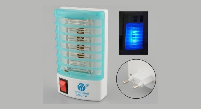 Night light with a trap for mosquitoes