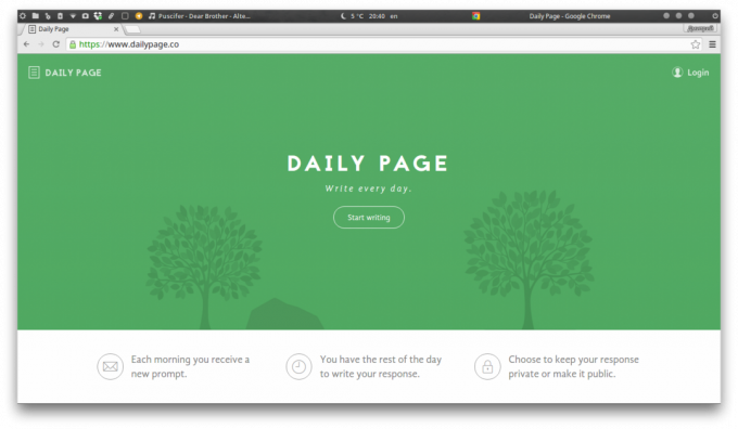 How to start writing every day: Daily Page