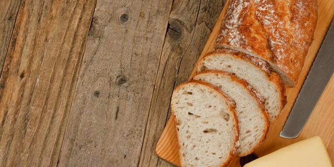 Potato bread in the oven