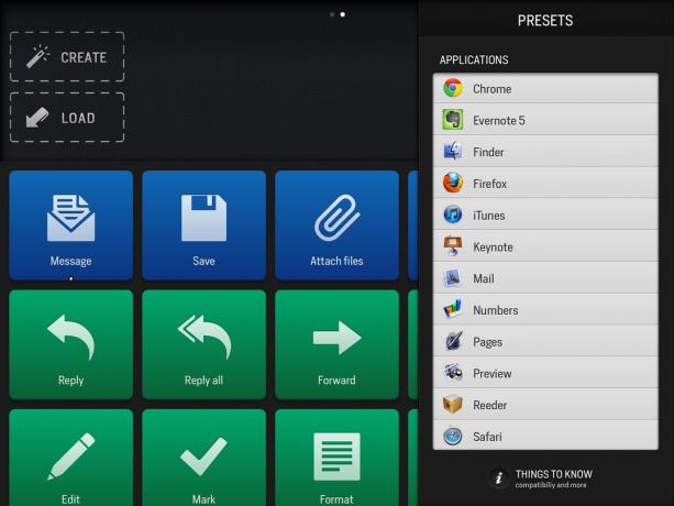 Predefined sets of commands