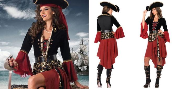 Christmas costumes for adults: pirate captain