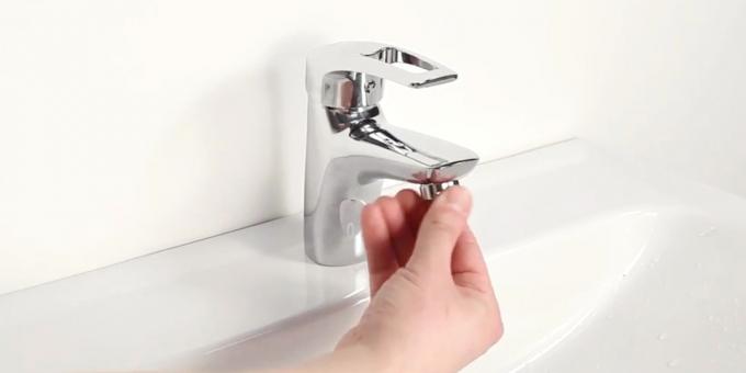 Install faucet aerators