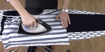 How to iron pants with arrows