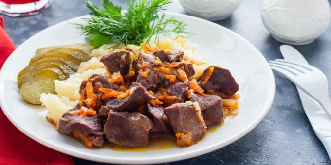 How much to cook beef heart