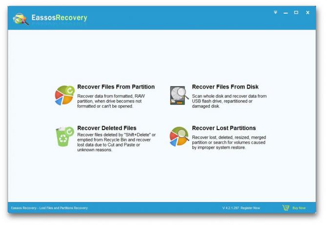 recover data: Eassos Recovery