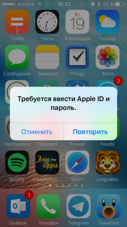 Queries Apple ID and password
