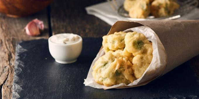 Broccoli in batter in 15 minutes