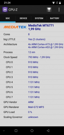 UMIDIGI Z2 Pro: CPU-Z