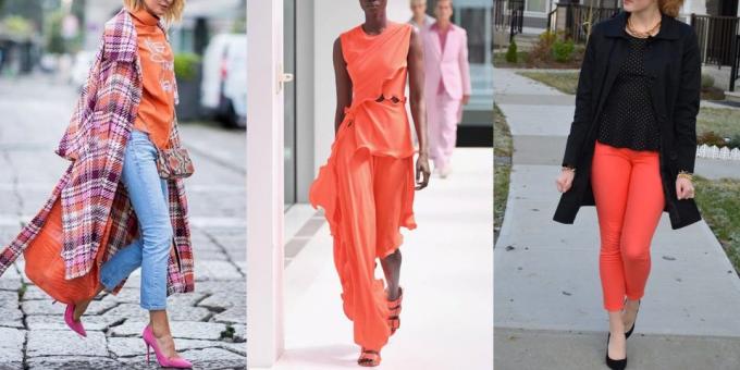 Trendy colors in 2019: live coral