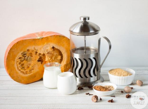 Pumpkin Latte: Ingredients