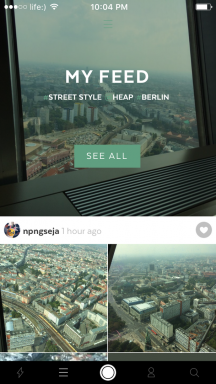 Heap for iOS - Share experiences by combining photos, videos, text and audio files