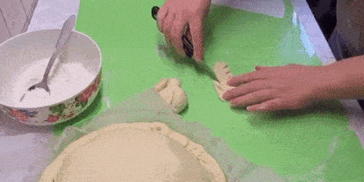 Kurnik classic yeast dough pancakes, rice and mushrooms