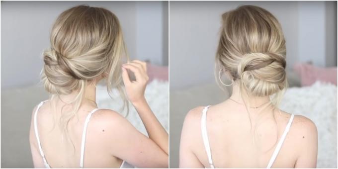 Hairstyles for long hair: lower structural beam