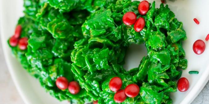Cookies "Christmas wreaths"