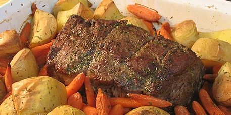 How to cook beef in the oven: spicy beef with potatoes and carrots
