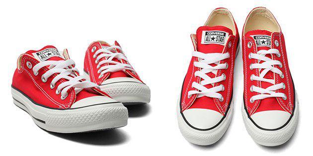 Low red shoes Converse