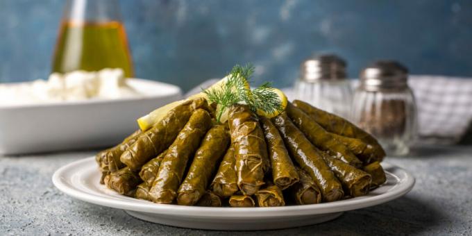 Dolma with rice and beef