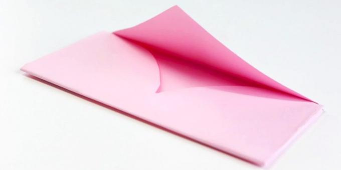 How to make a plain envelope with his hands from the heart