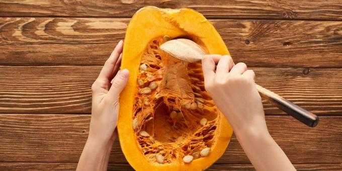 How to clean a pumpkin