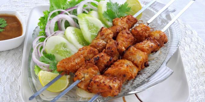 Indian style fish kebab