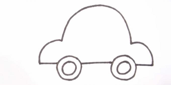 How to draw a car: finish the body