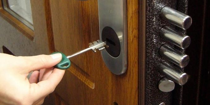 Replacing lever door locks