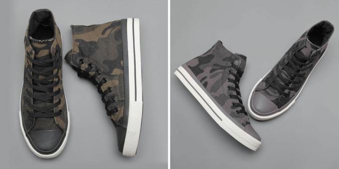 Camouflage sneakers for fall
