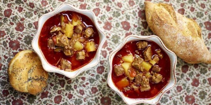 The best beef dishes: Goulash soup from Jamie Oliver