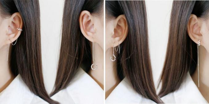 Stylish jewelry: transformer earring