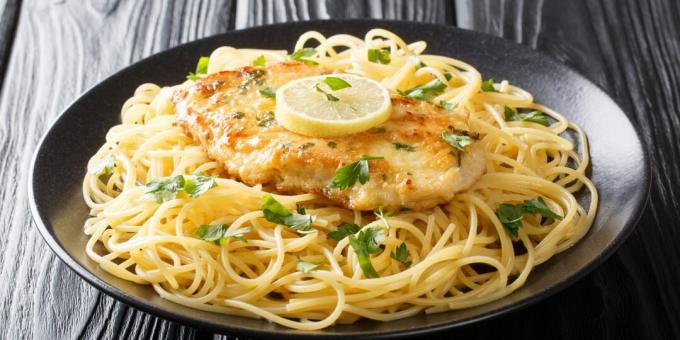 French chicken with lemon sauce