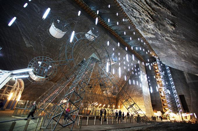 The salt mine in Romania Salina Turda