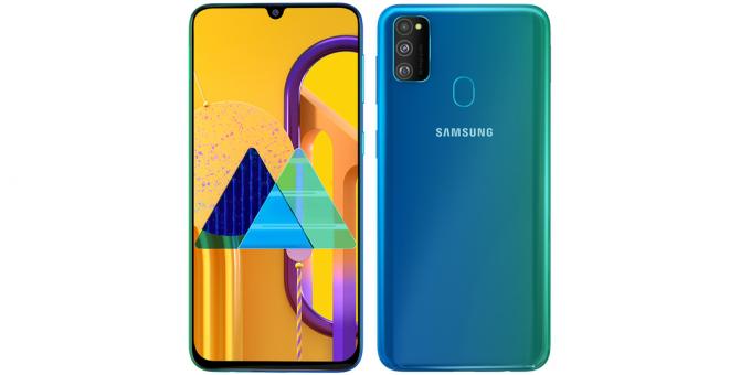 samsung Galaxy M30s front and rear