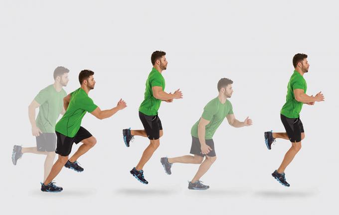How to run fast: jumping on one leg