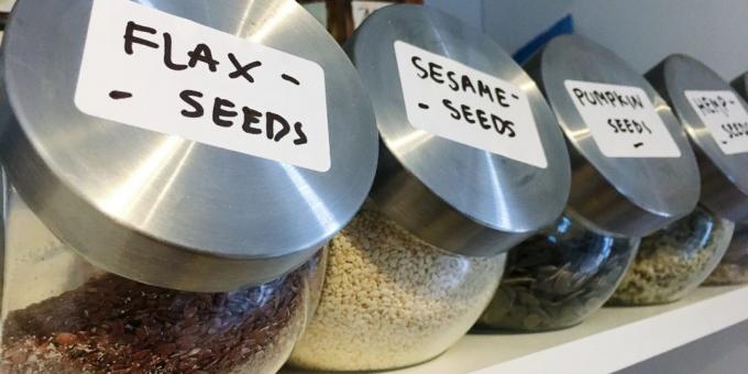 Seeds are easy to store in jars